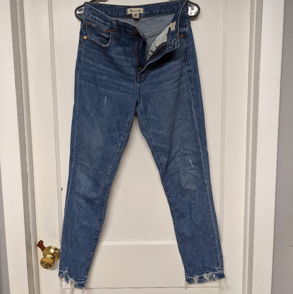 Madewell slim crop boy jean